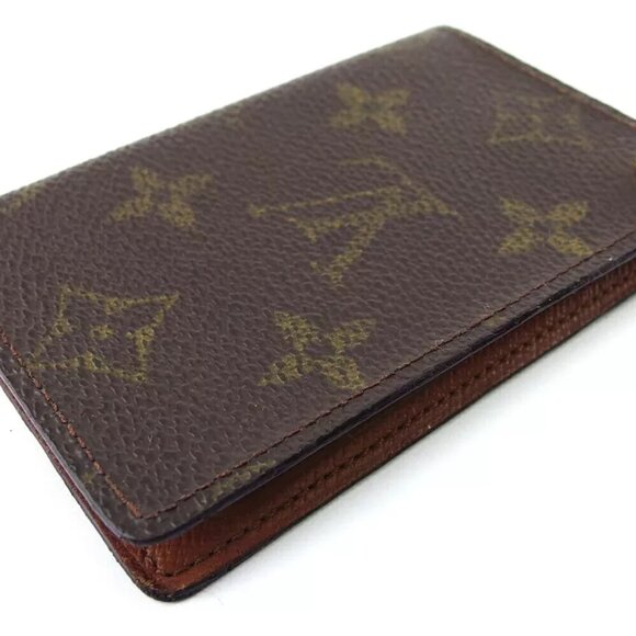LOUIS VUITTON Card Case Monogram Beige Monogram Canvas Authentic USED T20360 - Picture 5 of 5